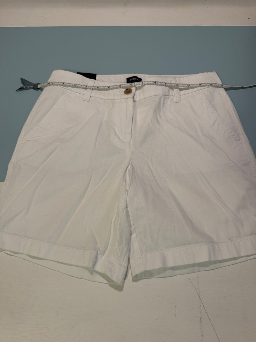 J.Crew White 7 Inch Shorts Size 4 NWT Classic Chino Shorts